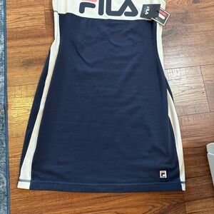 Fila Athletic Blue and White Sleeveless Sheath